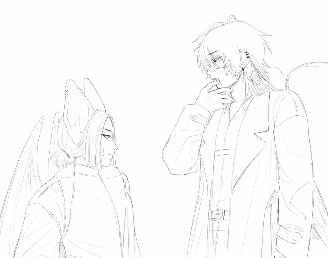 1 bust-up, 1 half-body
