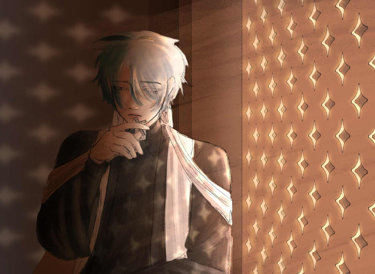 half-body [background]