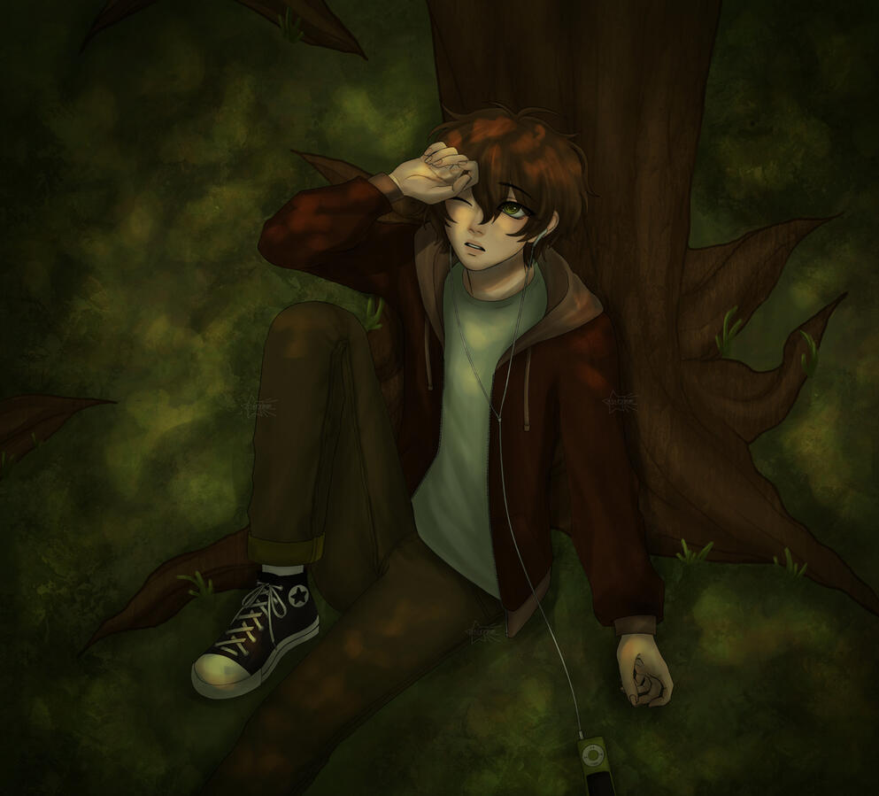 half-body [background]